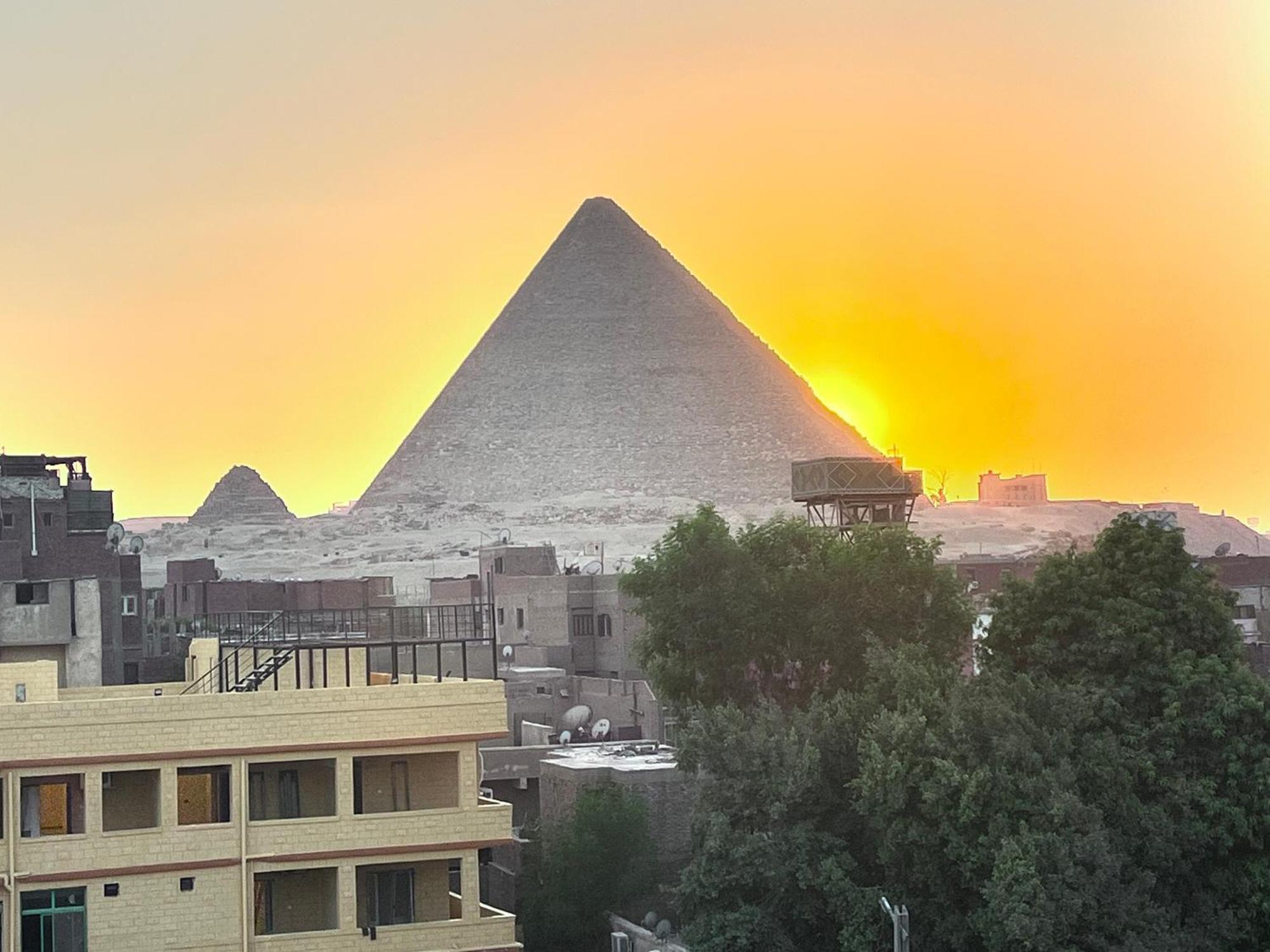 El Aida Pyramids View Hotel Kafrat al Jabal Exterior photo