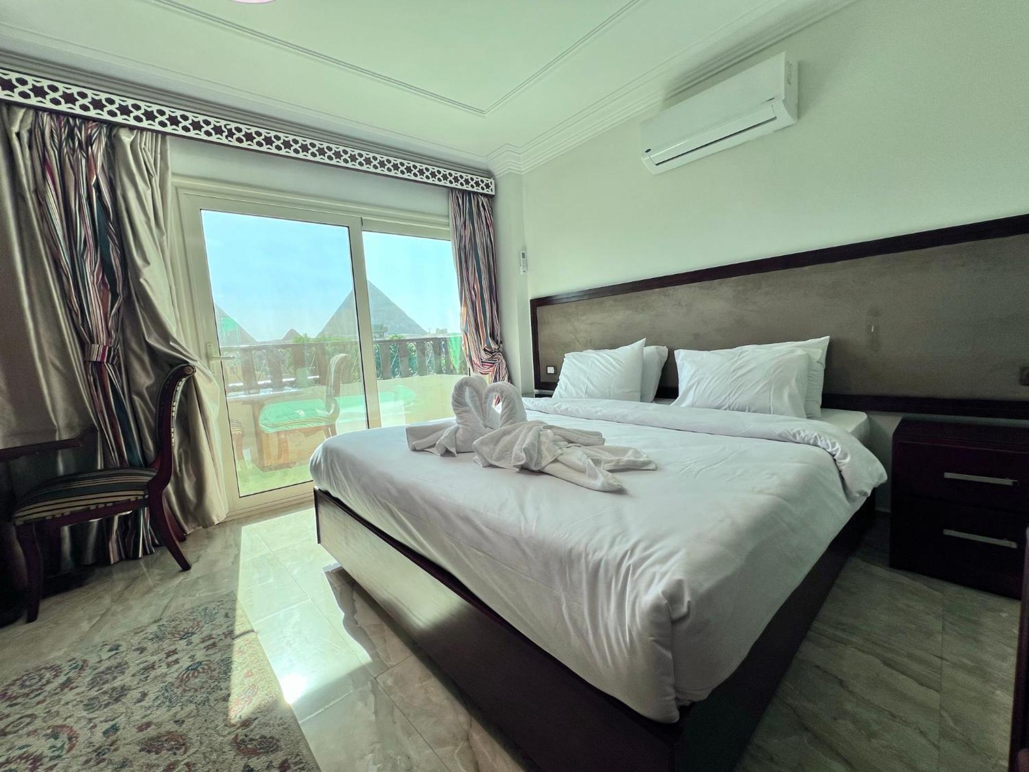 El Aida Pyramids View Hotel Kafrat al Jabal Exterior photo