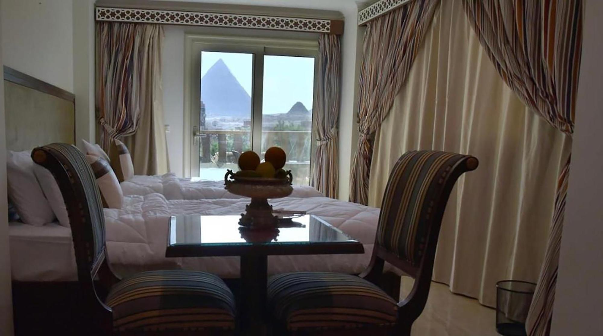 El Aida Pyramids View Hotel Kafrat al Jabal Exterior photo