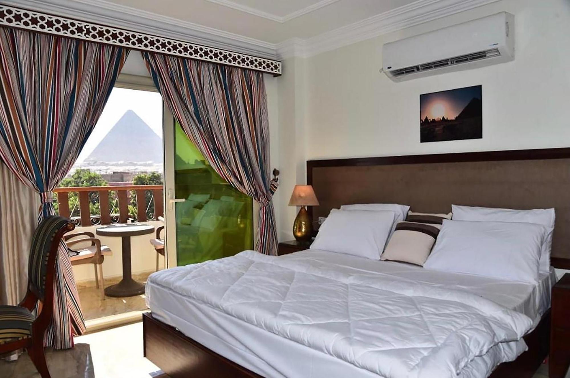 El Aida Pyramids View Hotel Kafrat al Jabal Exterior photo