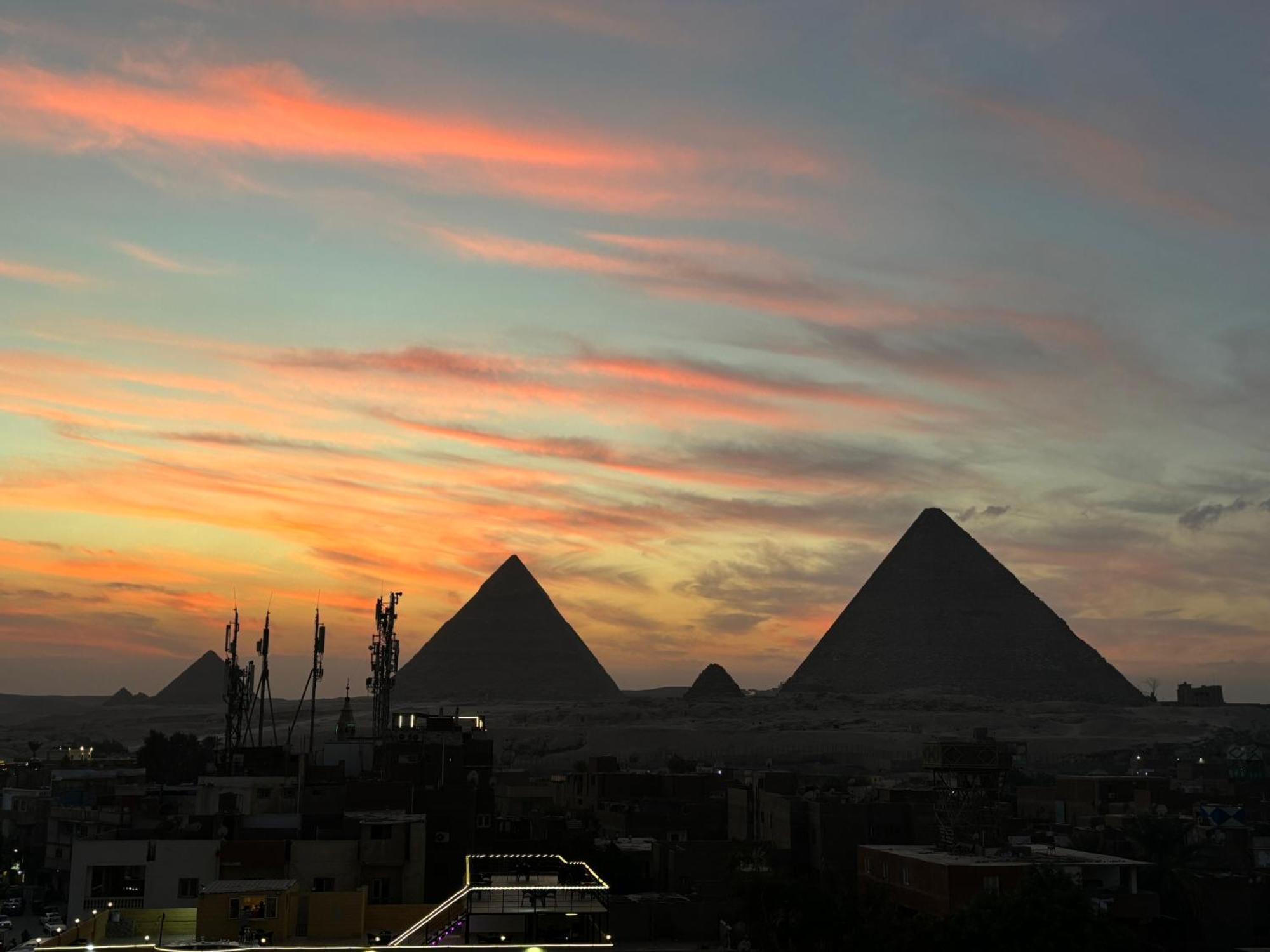 El Aida Pyramids View Hotel Kafrat al Jabal Exterior photo
